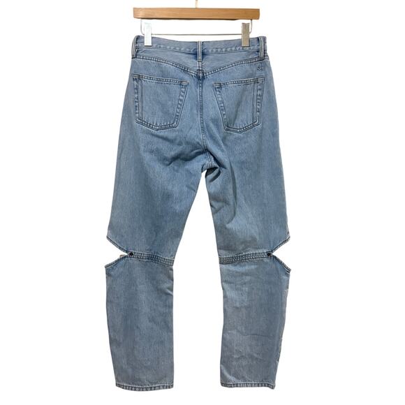 Still Here Cowgirl Straight Cut-Out Knee Jeans - Picture 3 of 6